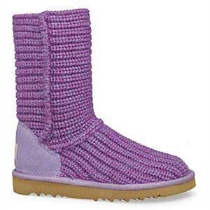 UGG crochet, fun purple! *note about sizing*